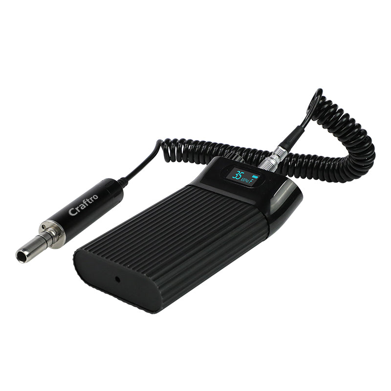 Craftro 35K RPM Dental Lab E-Type Portable Micromotor with Straight Handpiece 3/32'' Shank