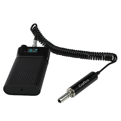 Craftro 35K RPM Dental Lab E-Type Portable Micromotor with Straight Handpiece 3/32'' Shank