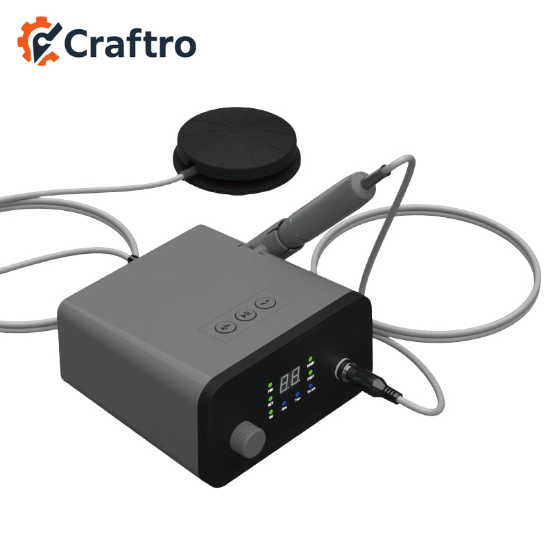Craftro® VK-MM2 50K RPM Brushless Multi-funcation Desktop Micromotor for Dental Lab, Nails, Handcraft