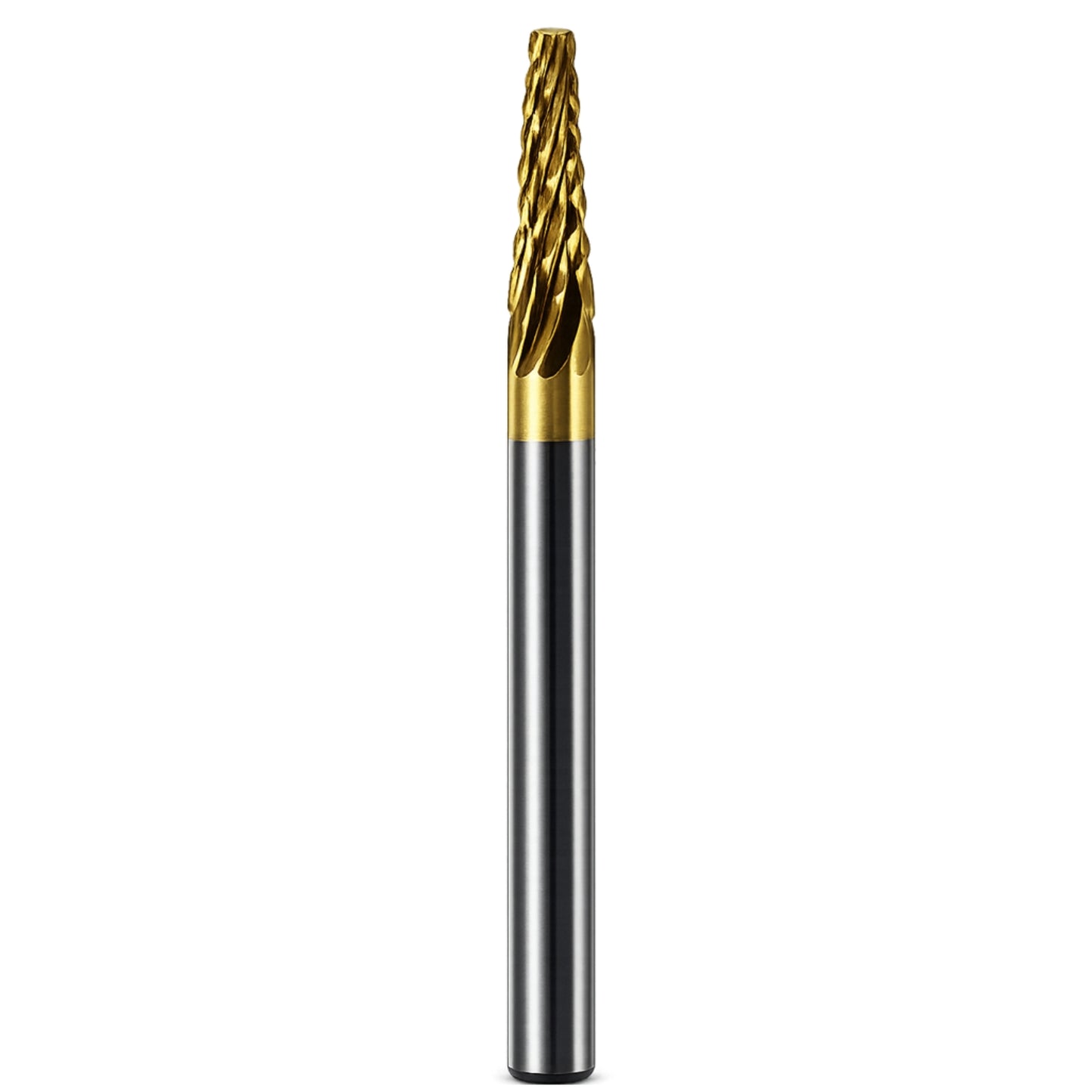 Craftro 3/32'' Carbide Cutter Bur Taper Fissure 31P Coarse Titanium Coated 1/pk