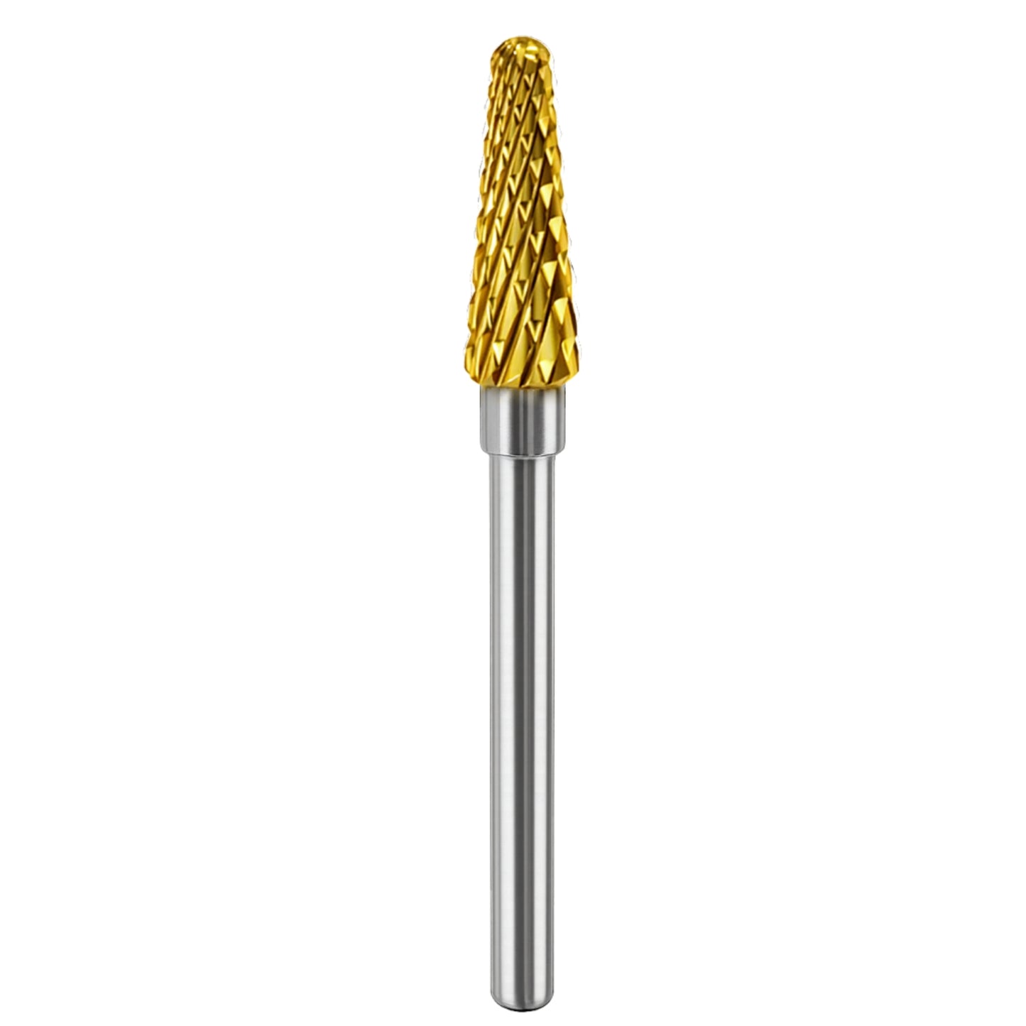 Craftro 3/32'' Carbide Cutter Bur Taper 47X Coarse Titanium Coated 1/pk 4*13mm