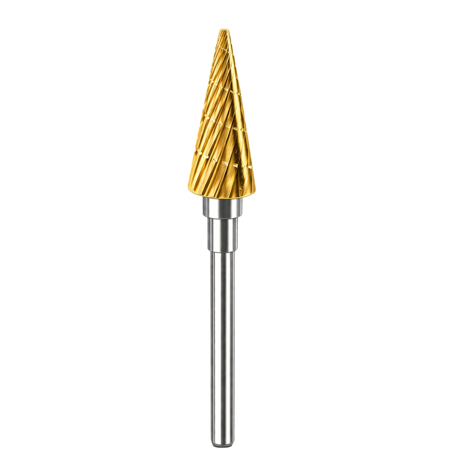 Craftro 3/32'' Carbide Cutter Bur Cone 82T Medium Titanium Coated 1/pk 6*15mm