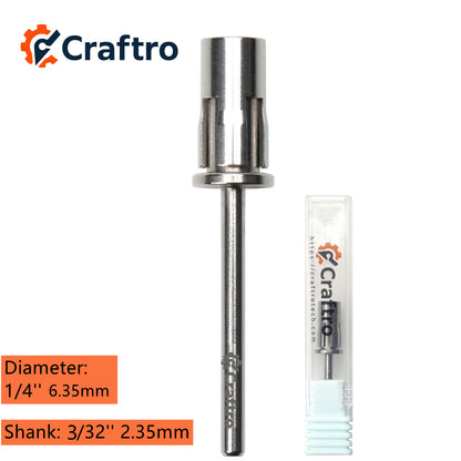 Craftro Mandrel for Sanding Bands - 3/32" Shank Stainless Steel Head