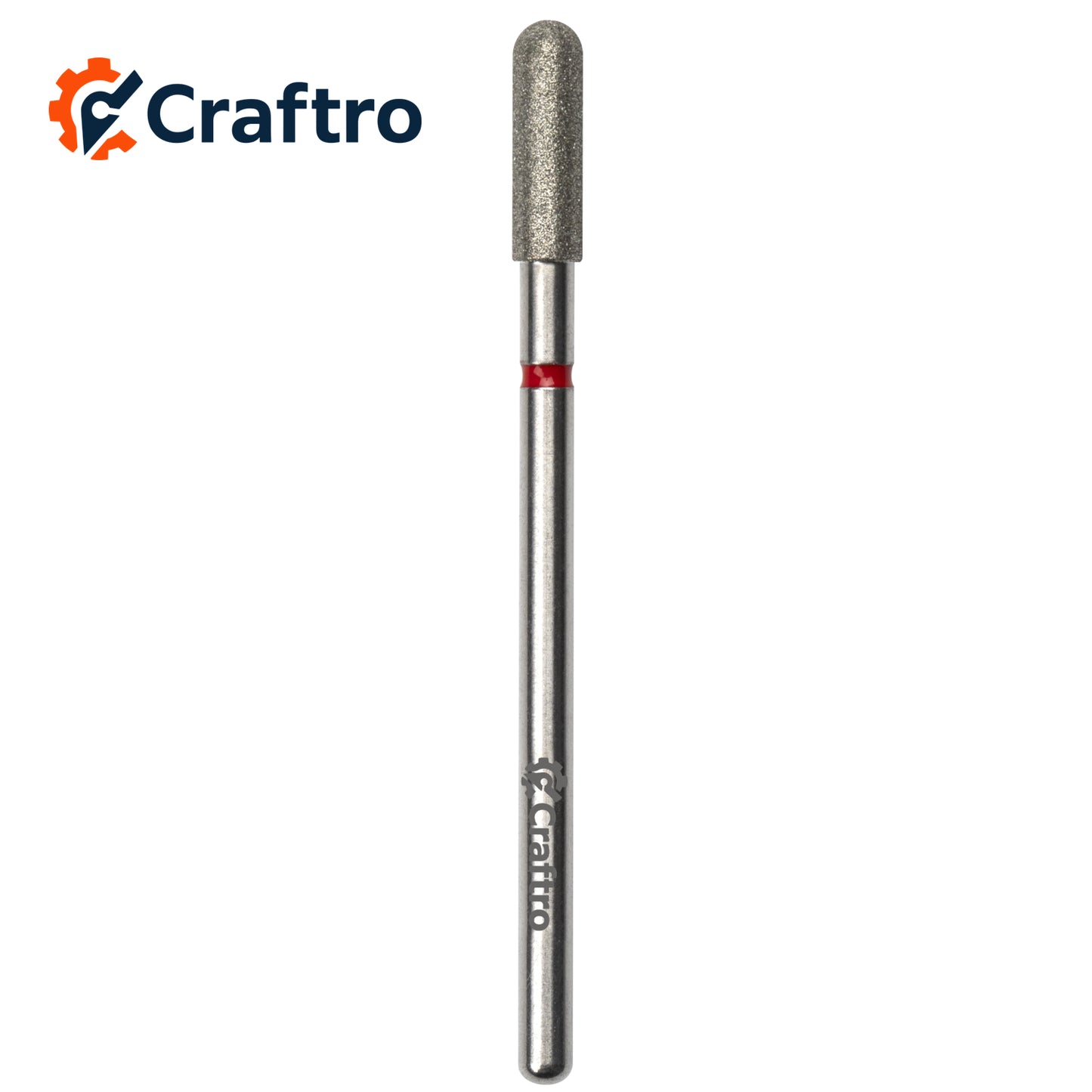 Craftro 3/32” 2.35mm Shank Nail Drill Diamond Bit Electric E-File Cylindrical Shape Fine Bits