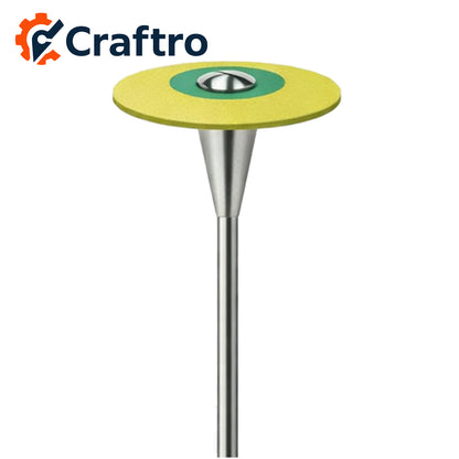 Craftro Dental Lab HP 2.35MM Rubber Diamond Universal Polisher Disc 26*2mm Super Fine 1/pk