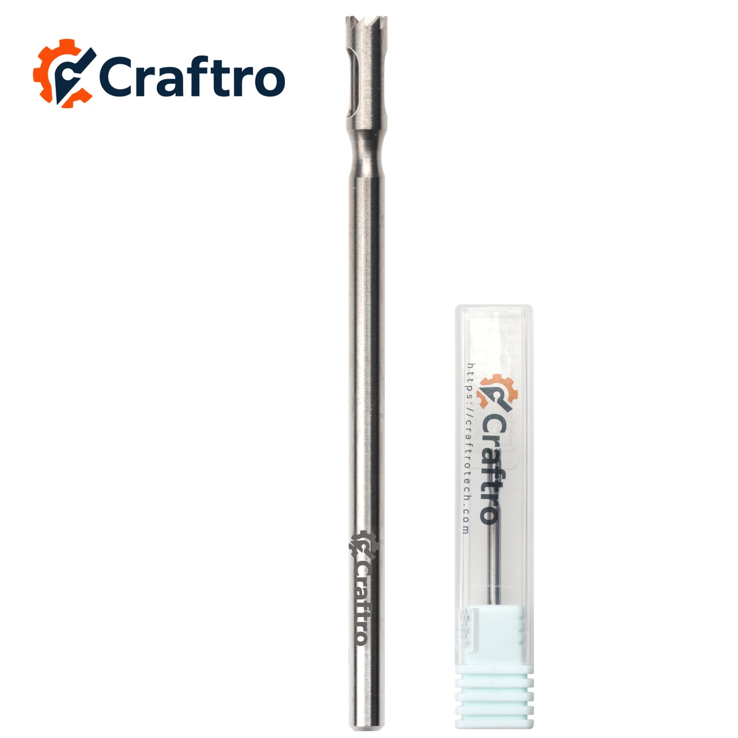 Craftro Pedicure Hollow Cutter Toothed Drill Bit 2.35mm 3/32'' Shank