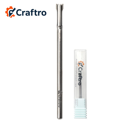 Craftro Pedicure Hollow Cutter Toothed Drill Bit 2.35mm 3/32'' Shank