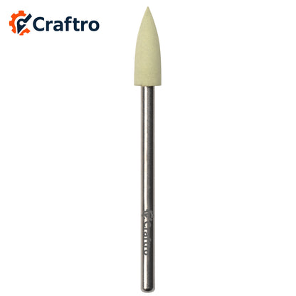 Craftro 3/32'' Shank Nail Drill Grinder Smoothing Mini Silicone Polisher Bit Fine Grit