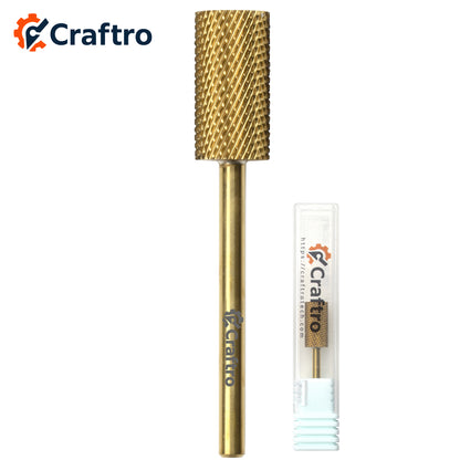 Craftro 3/32'' 6.6mm Diameter Carbide Nail Drill Bits Large Barrel Shape Medium Grit