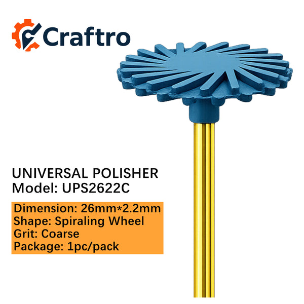 Spiraling Wheel Universal Polisher