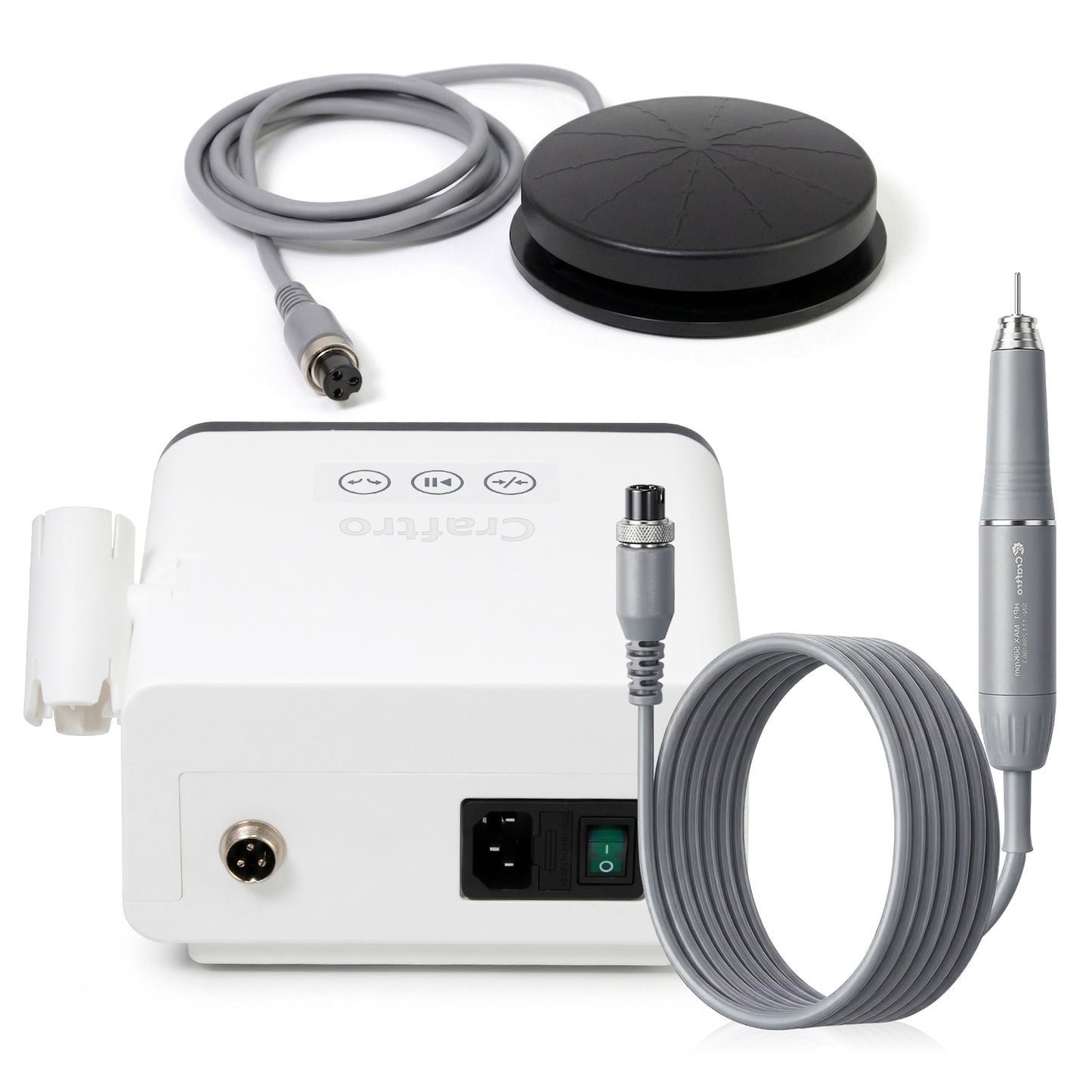 Craftro® VK-MM2 50K RPM Brushless Multi-funcation Desktop Micromotor for Dental Lab, Nails, Handcraft