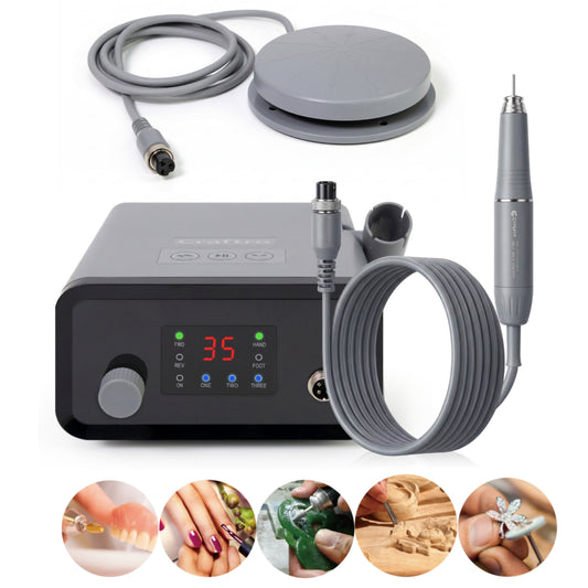 Craftro® VK-MM2 50K RPM Brushless Multi-funcation Desktop Micromotor for Dental Lab, Nails, Handcraft