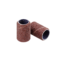 Craftro 100pcs/Box Nail Drill Brown Red Sanding Bands, 120 Grit (Medium)